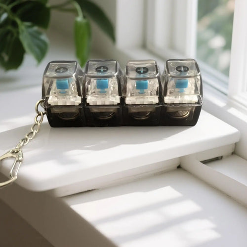 Mini Keyboard Clicker – Light-Up Fidget Toy
