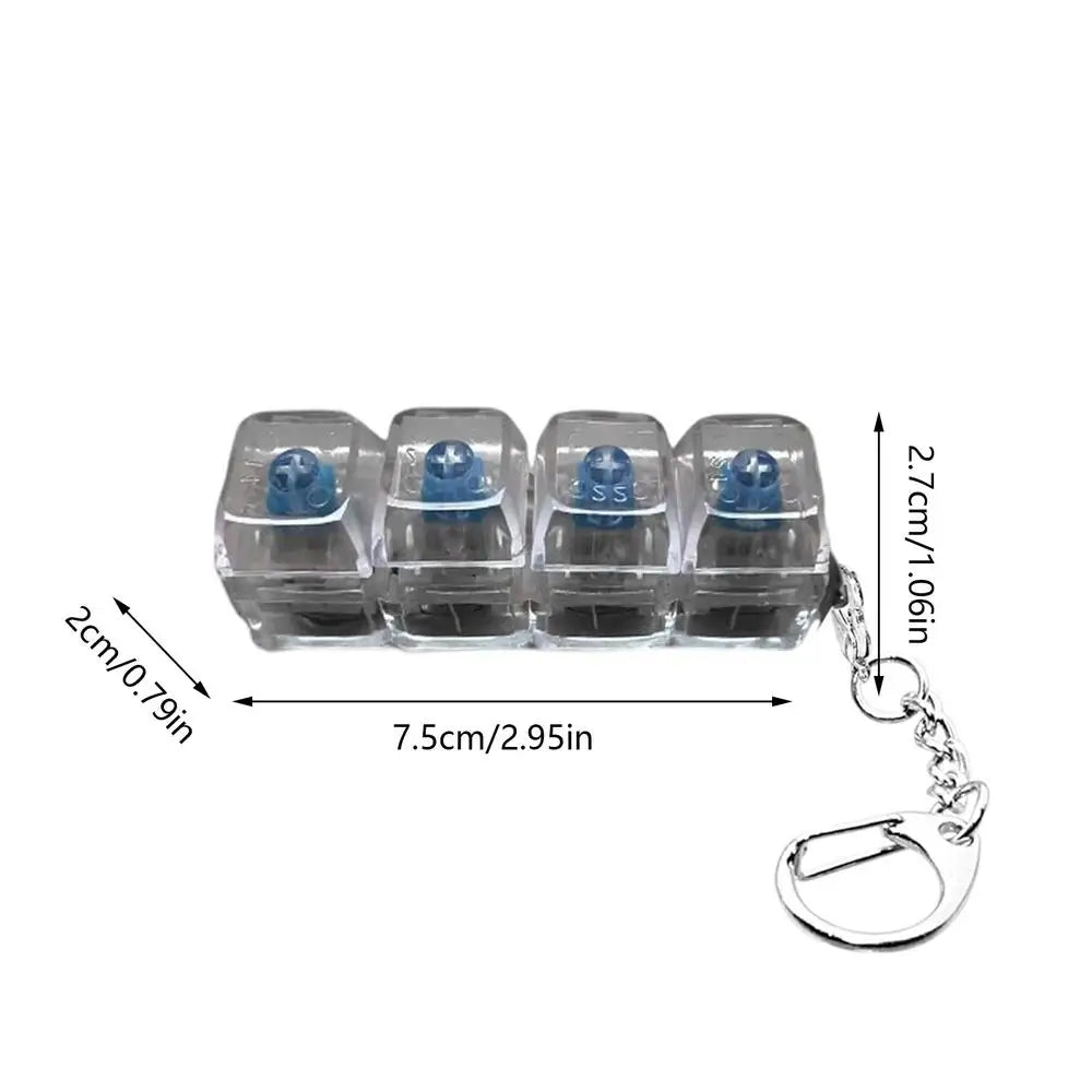 Mini Keyboard Clicker – Light-Up Fidget Toy