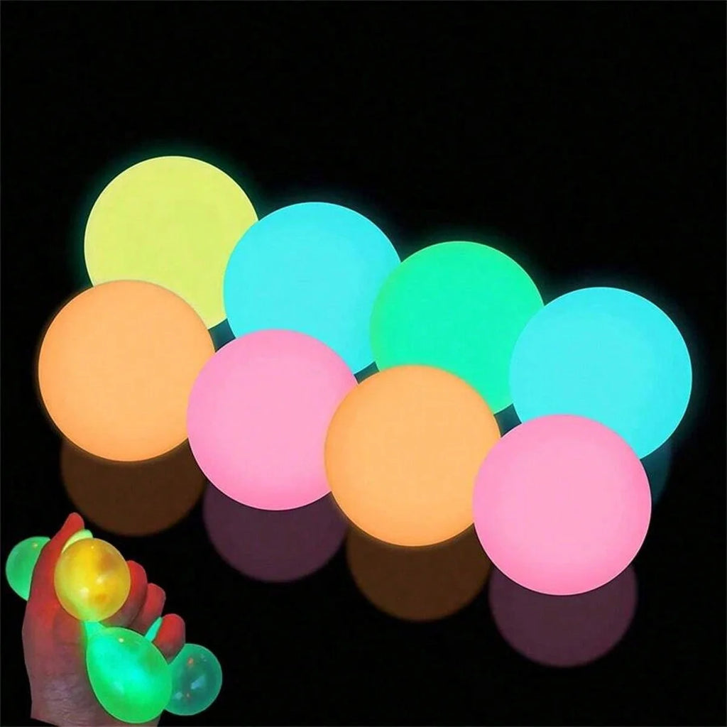 Glow Sticky Balls – Fun Squeeze Fidget Set