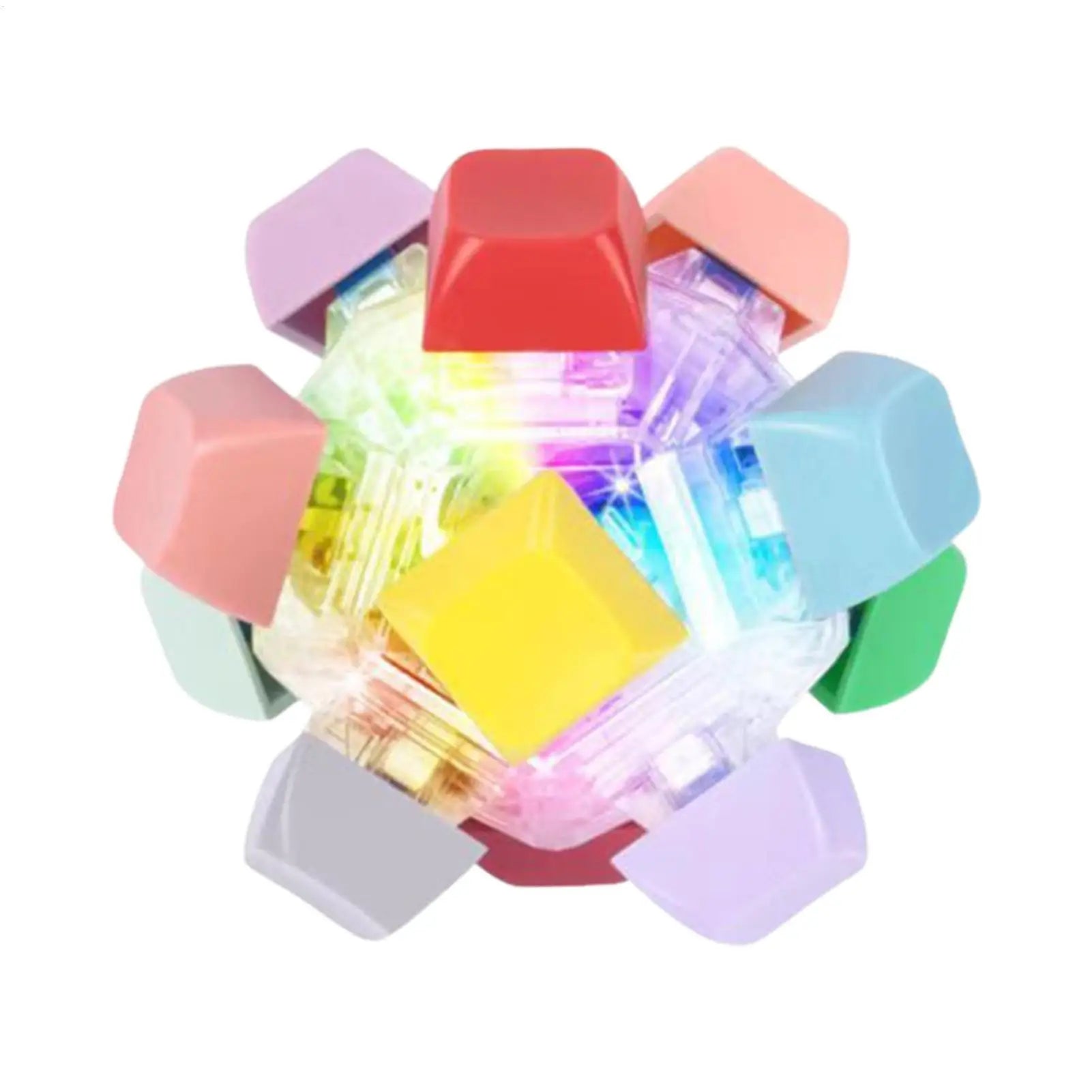 Mini Keyboard Clicker – Light-Up Fidget Toy😴😵‍💫