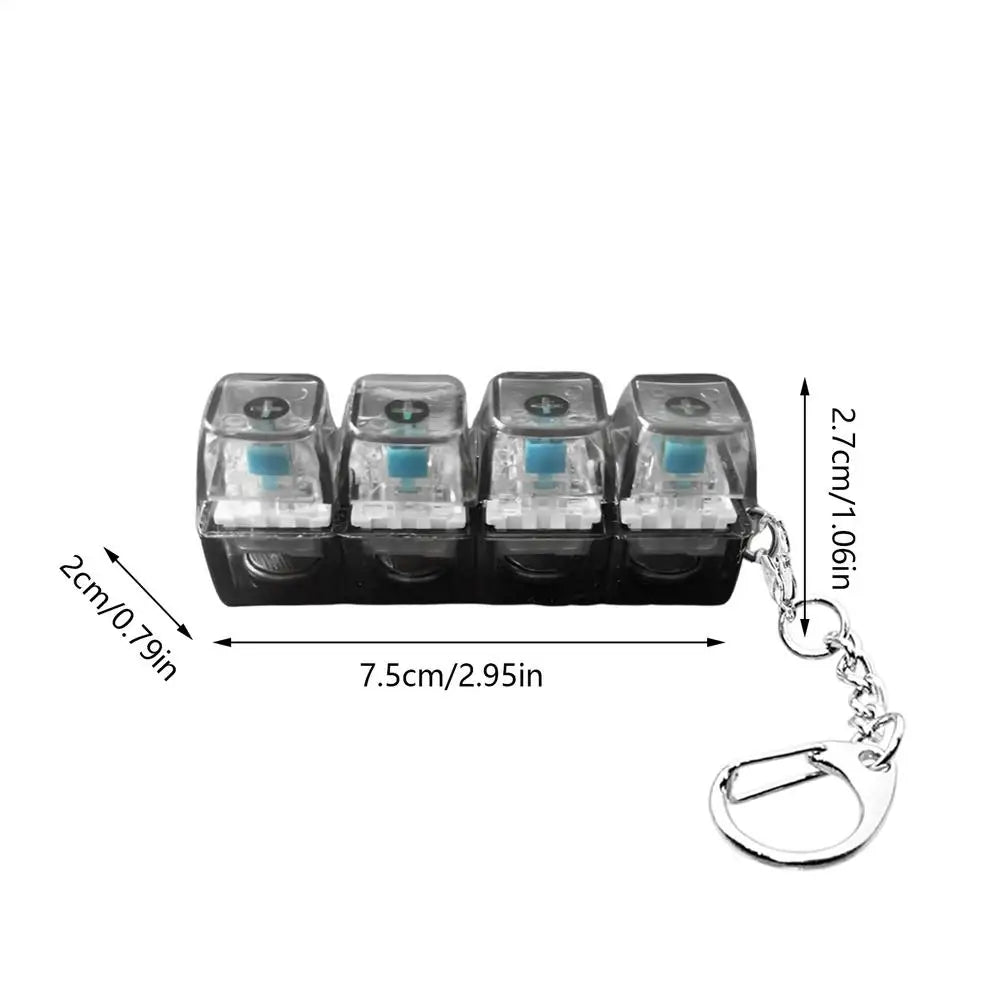 Mini Keyboard Clicker – Light-Up Fidget Toy